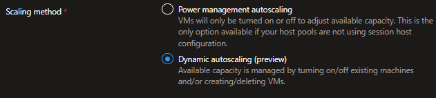dynamic autoscale selection